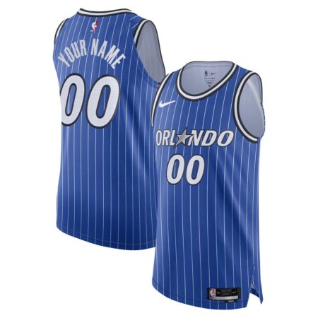 Orlando Magic Authentic Custom Jersey – Icon Edition – Blue, Limited Replica Fan Edition