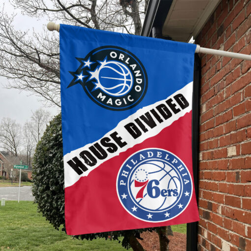 Orlando vs Philadelphia House Divided Flag, NBA House Divided Flag