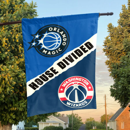 Orlando vs Washington House Divided Flag, NBA House Divided Flag
