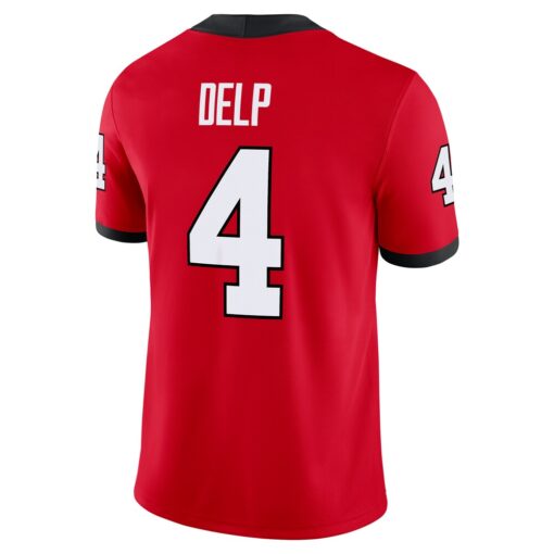 Oscar Delp Georgia Bulldogs Nike NIL Football Game Jersey – Red, Limited Replica Fan Edition