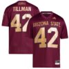 Pat Tillman 42 Arizona State Sun Devils Football Icon Premier Jersey - Maroon, Limited Replica Fan Edition