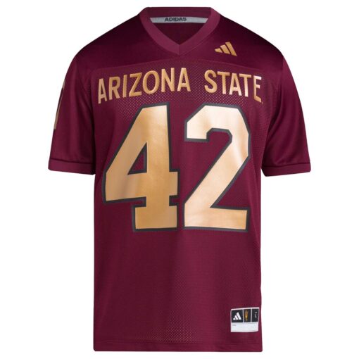 Pat Tillman 42 Arizona State Sun Devils Football Icon Premier Jersey – Maroon, Limited Replica Fan Edition