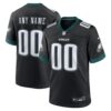 Philadelphia Eagles Alternate Custom Game Jersey - Black, Limited Replica Fan Edition