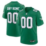 Philadelphia Eagles  Alternate Custom Game Jersey - Kelly Green, Limited Replica Fan Edition