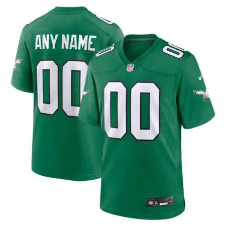Philadelphia Eagles  Alternate Custom Game Jersey – Kelly Green, Limited Replica Fan Edition