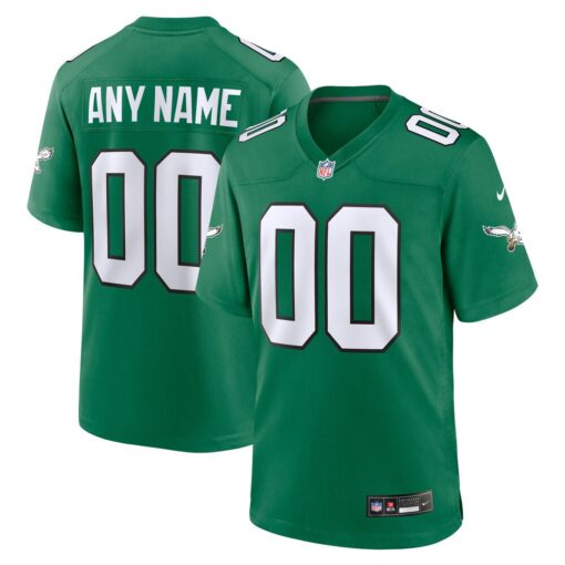Philadelphia Eagles  Alternate Custom Game Jersey – Kelly Green, Limited Replica Fan Edition