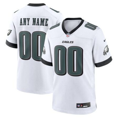 Philadelphia Eagles  Custom Game Jersey – White, Limited Replica Fan Edition