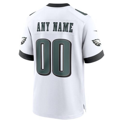 Philadelphia Eagles  Custom Game Jersey – White, Limited Replica Fan Edition