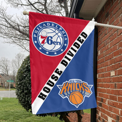 Philadelphia vs New york House Divided Flag, NBA House Divided Flag Philadelphia vs New york House Divided Flag, NBA House Divided Flag
