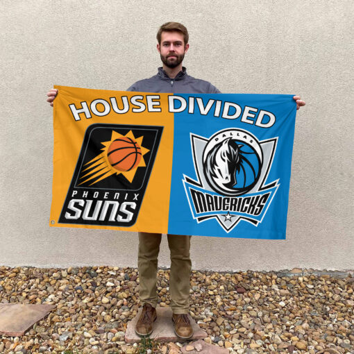Phoenix vs Dallas House Divided Flag, NBA House Divided Flag Phoenix vs Dallas House Divided Flag, NBA House Divided Flag