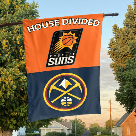 Phoenix vs Denver House Divided Flag, NBA House Divided Flag Phoenix vs Denver House Divided Flag, NBA House Divided Flag