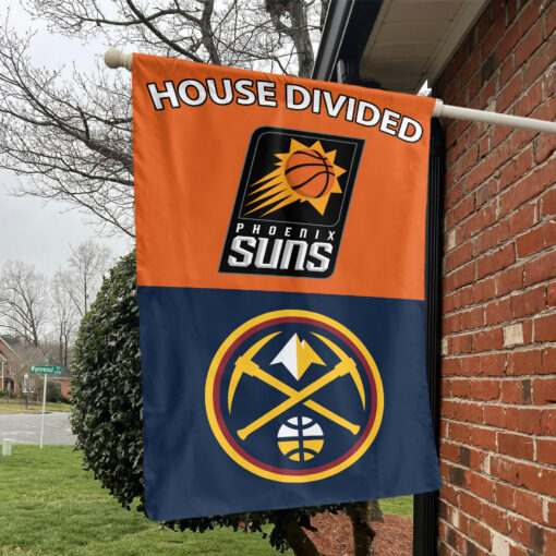 Phoenix vs Denver House Divided Flag, NBA House Divided Flag