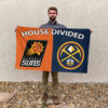 Phoenix vs Denver House Divided Flag, NBA House Divided Flag