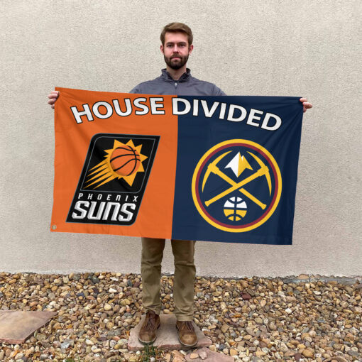 Phoenix vs Denver House Divided Flag, NBA House Divided Flag
