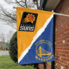 Phoenix vs Golden State House Divided Flag, NBA House Divided Flag