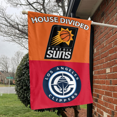 Phoenix vs LA House Divided Flag, NBA House Divided Flag Phoenix vs LA House Divided Flag, NBA House Divided Flag