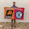Phoenix vs LA House Divided Flag, NBA House Divided Flag 2 Phoenix vs LA House Divided Flag, NBA House Divided Flag