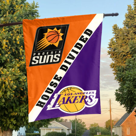 Phoenix vs Los Angeles House Divided Flag, NBA House Divided Flag Phoenix vs Los Angeles House Divided Flag, NBA House Divided Flag