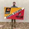 Phoenix vs Portland House Divided Flag, NBA House Divided Flag 2 Phoenix vs Portland House Divided Flag, NBA House Divided Flag