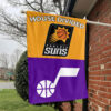 Phoenix vs Utah House Divided Flag, NBA House Divided Flag 1 Phoenix vs Utah House Divided Flag, NBA House Divided Flag