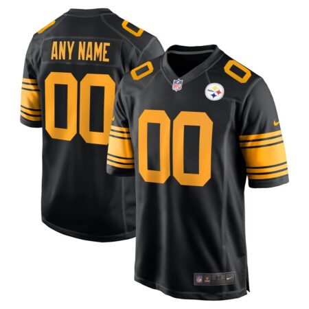 Pittsburgh Steelers  Alternate Custom Game Jersey – Black, Limited Replica Fan Edition