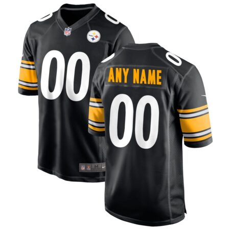 Pittsburgh Steelers  Custom Game Jersey – Black, Limited Replica Fan Edition