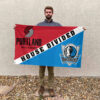Portland vs Dallas House Divided Flag, NBA House Divided Flag 2 Portland vs Dallas House Divided Flag, NBA House Divided Flag