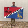 Portland vs Golden State House Divided Flag, NBA House Divided Flag