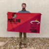 Portland vs Miami House Divided Flag, NBA House Divided Flag 2 Portland vs Miami House Divided Flag, NBA House Divided Flag