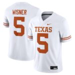 Quintrevion Wisner Texas Longhorns Nike White NIL Football Game Jersey - White, Limited Replica Fan Edition