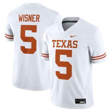 Quintrevion Wisner Texas Longhorns Nike White NIL Football Game Jersey – White, Limited Replica Fan Edition