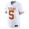 Quintrevion Wisner Texas Longhorns Nike White NIL Football Game Jersey - White, Limited Replica Fan Edition