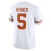 Quintrevion Wisner Texas Longhorns Nike White NIL Football Game Jersey - White, Limited Replica Fan Edition