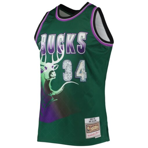 Ray Allen Milwaukee Bucks Mitchell & Ness 1996, Limited Replica Fan Edition
