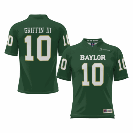 Robert Griffin III Baylor Bears GameDay Greats Heisman Football Jersey – Green, Limited Replica Fan Edition