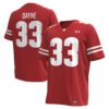 Ron Dayne Wisconsin Badgers Under Armour NIL Football Replica Player Jersey - Red, Limited Replica Fan Edition