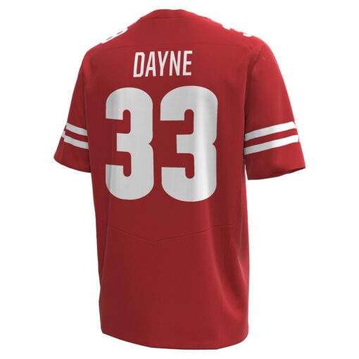 Ron Dayne Wisconsin Badgers Under Armour NIL Football Replica Player Jersey – Red, Limited Replica Fan Edition