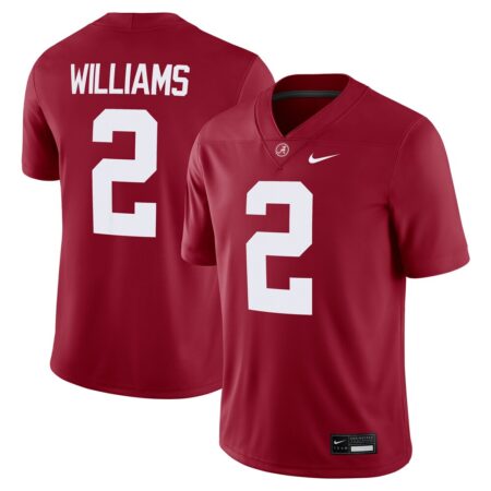 Ryan Williams Alabama Crimson Tide Nike NIL Football Game Jersey – Crimson, Limited Replica Fan Edition