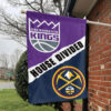 Sacramento vs Denver House Divided Flag, NBA House Divided Flag 1 Sacramento vs Denver House Divided Flag, NBA House Divided Flag