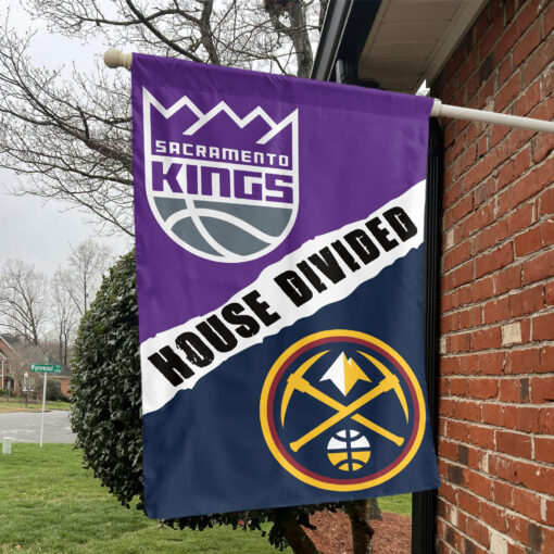 Sacramento vs Denver House Divided Flag, NBA House Divided Flag Sacramento vs Denver House Divided Flag, NBA House Divided Flag