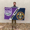 Sacramento vs Denver House Divided Flag, NBA House Divided Flag 2 Sacramento vs Denver House Divided Flag, NBA House Divided Flag