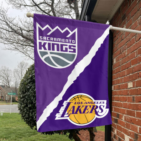Sacramento vs Los Angeles House Divided Flag, NBA House Divided Flag Sacramento vs Los Angeles House Divided Flag, NBA House Divided Flag