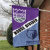 Sacramento vs Memphis House Divided Flag, NBA House Divided Flag 1 Sacramento vs Memphis House Divided Flag, NBA House Divided Flag