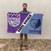 Sacramento vs Memphis House Divided Flag, NBA House Divided Flag 2 Sacramento vs Memphis House Divided Flag, NBA House Divided Flag