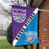 Sacramento vs Oklahoma City House Divided Flag, NBA House Divided Flag 1 Sacramento vs Oklahoma City House Divided Flag, NBA House Divided Flag