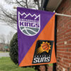 Sacramento vs Phoenix House Divided Flag, NBA House Divided Flag 1 Sacramento vs Phoenix House Divided Flag, NBA House Divided Flag