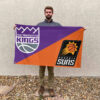 Sacramento vs Phoenix House Divided Flag, NBA House Divided Flag 2 Sacramento vs Phoenix House Divided Flag, NBA House Divided Flag