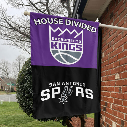 Sacramento vs San Antonio House Divided Flag, NBA House Divided Flag Sacramento vs San Antonio House Divided Flag, NBA House Divided Flag