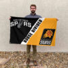 San Antonio vs Phoenix House Divided Flag, NBA House Divided Flag