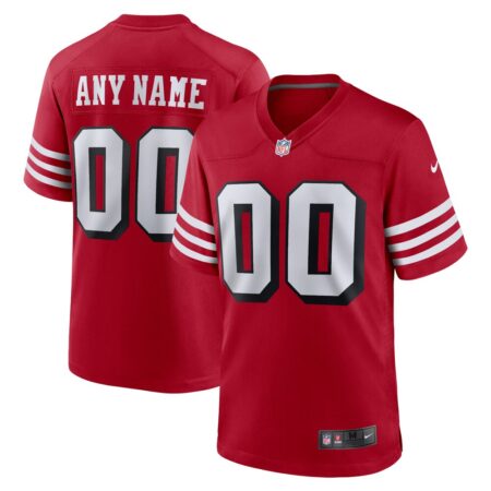 San Francisco 49ers  Alternate Custom Game Jersey – Scarlet, Limited Replica Fan Edition